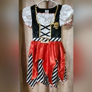 Pirate girl costume with hat for 9-10 years fits like girls 9/10